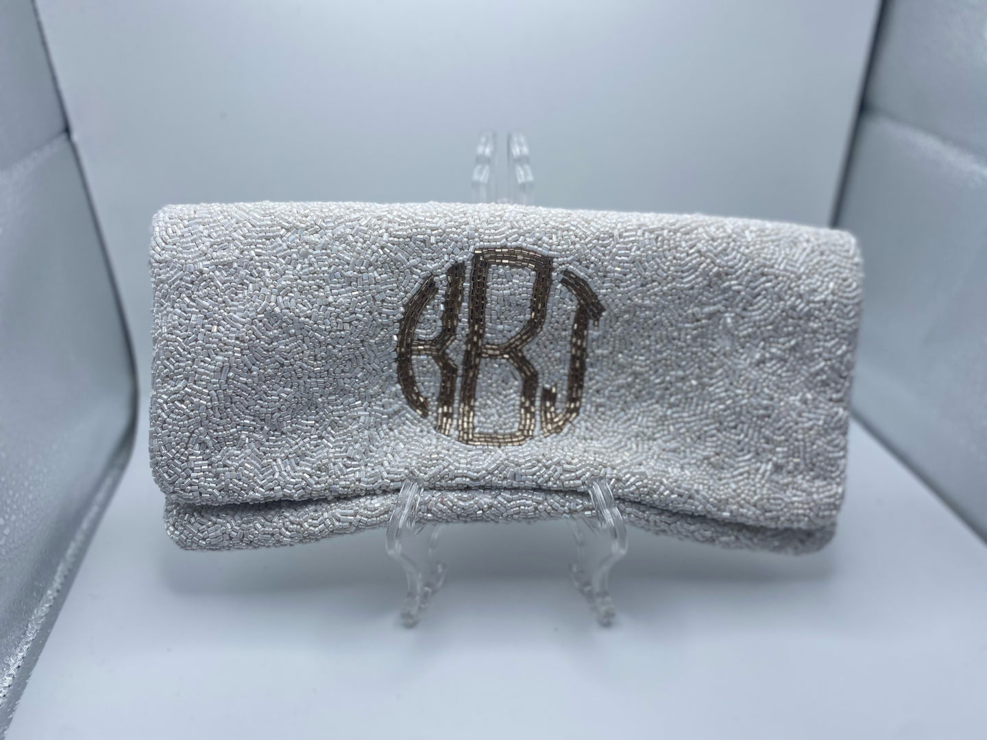 Beaded Foldover Clutch